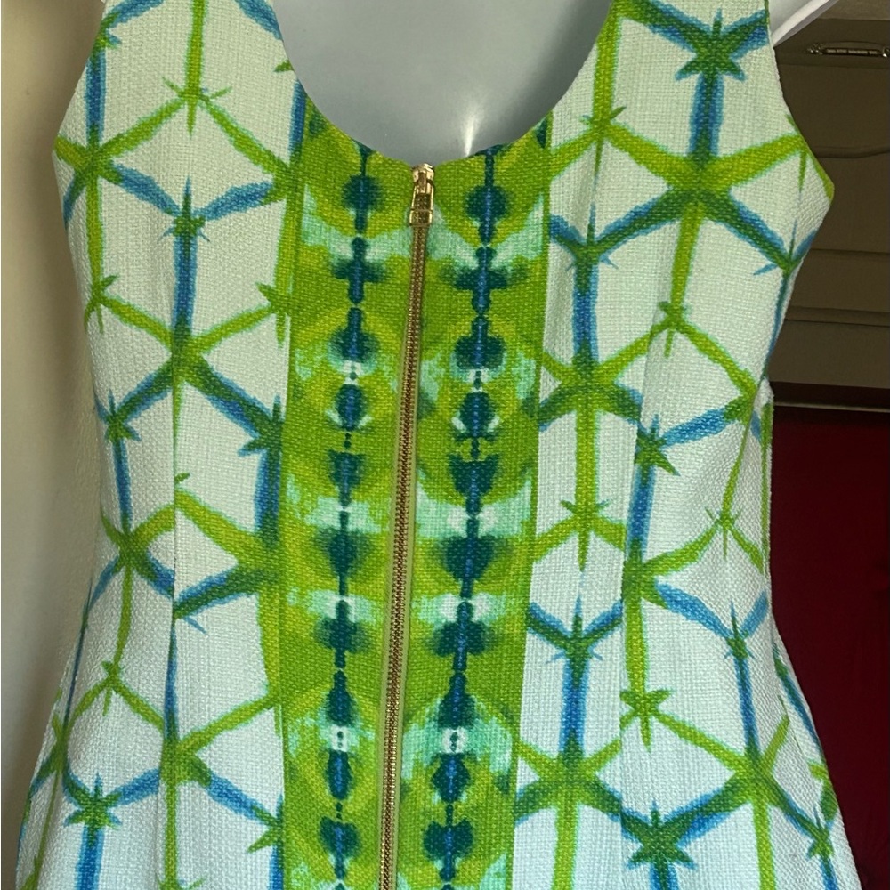 Just...Taylor Green Geometric Sleeveless Mini Dress - Picture 5 of 8